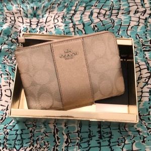 NWT Authentic Coach Wristlet